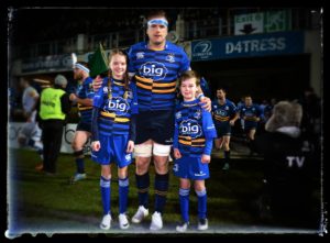 Mascots at Leinster v Castres - European Rugby Champions Cup 2014/15 Pool 2 Round 5