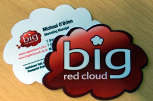 Big Red Cloud Michael O'Brien Business Card