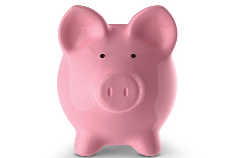 pink piggy bank