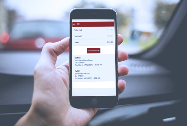Big Red Cloud invoice on the go app