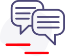 consultation, speech marks icon